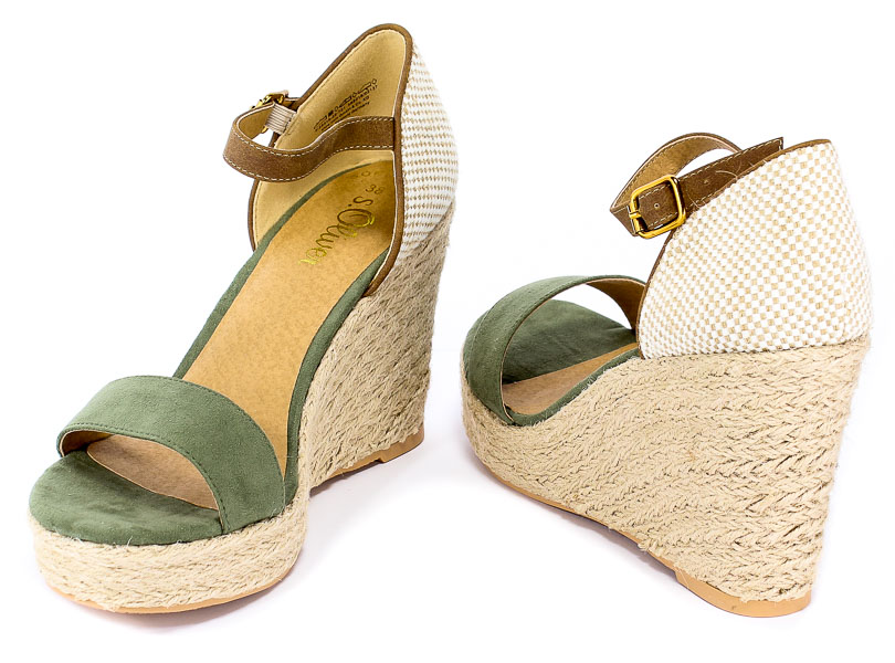 Sandały S.Oliver 5-28315-22 891 Khaki Comb.