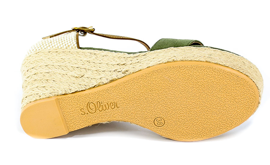 Sandały S.Oliver 5-28315-22 891 Khaki Comb.