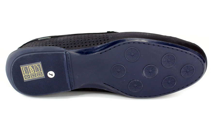 Mokasyny Letnie Badura 3586-383 Granatowy