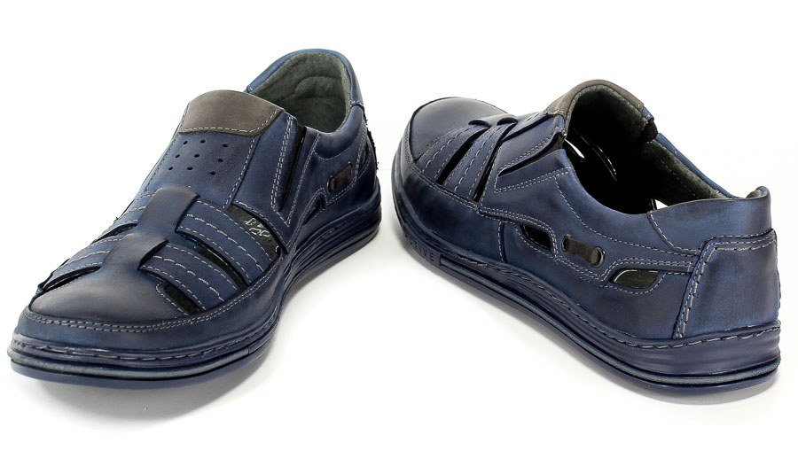 Półbuty Letnie Polbut J-06 Blu/140