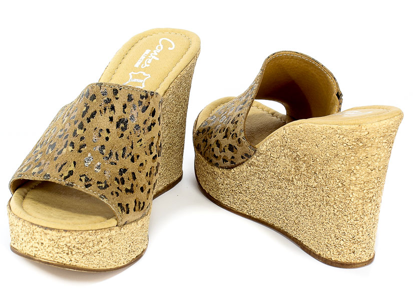 Klapki Contes 506S Pante Camel