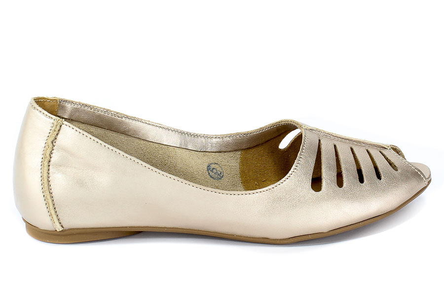 Baleriny Letnie Maciejka 03497-25/00-6 Złoto