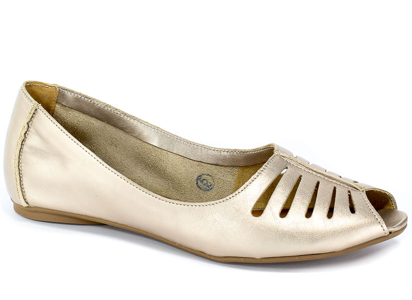 Baleriny Letnie Maciejka 03497-25/00-6 Złoto