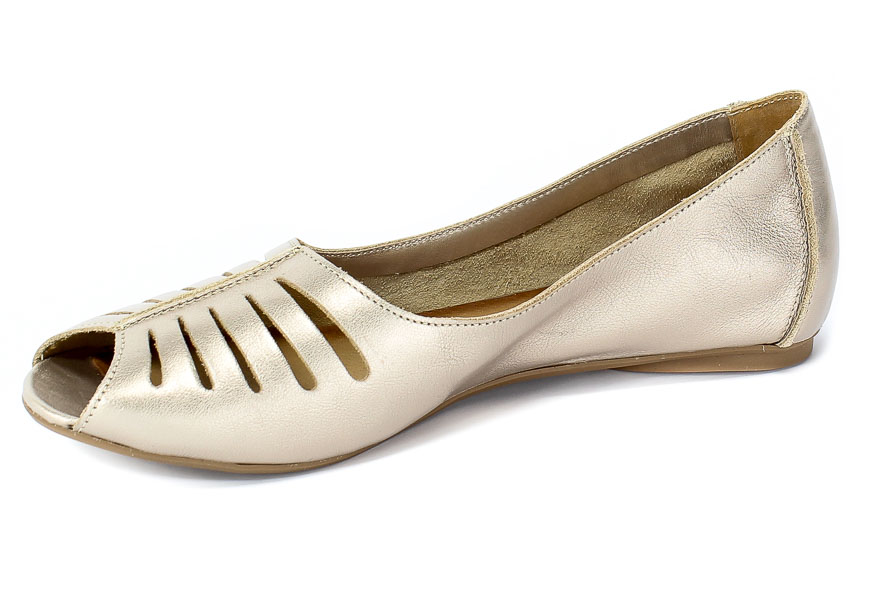 Baleriny Letnie Maciejka 03497-25/00-6 Złoto