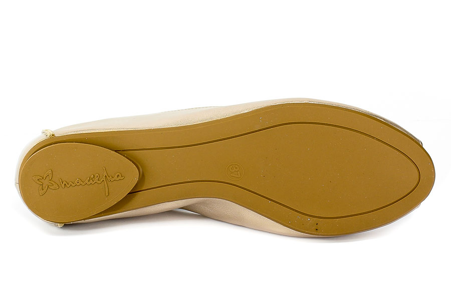Baleriny Letnie Maciejka 03497-25/00-6 Złoto