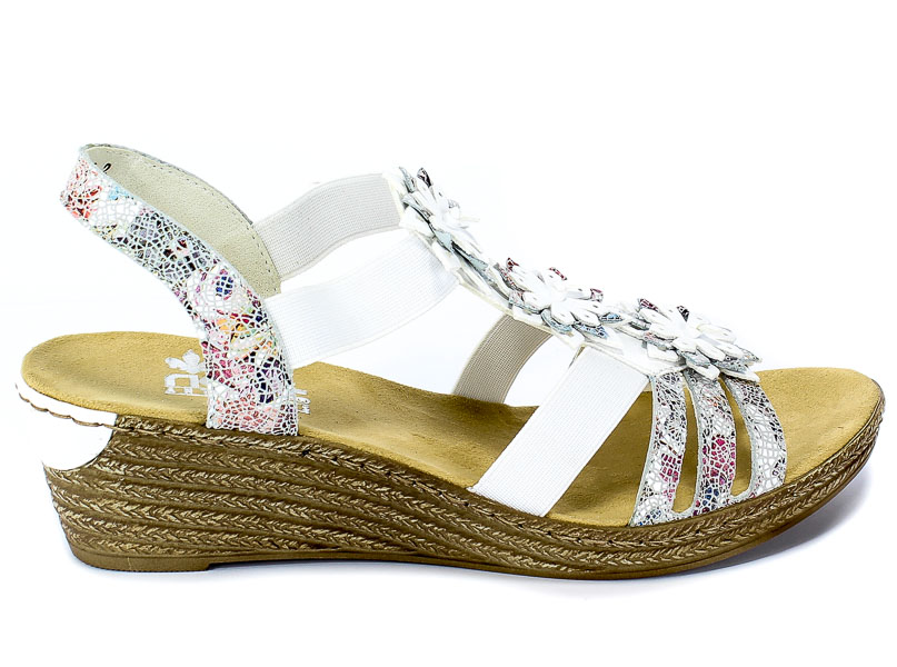 Sandały Rieker 62461-91 White Combination