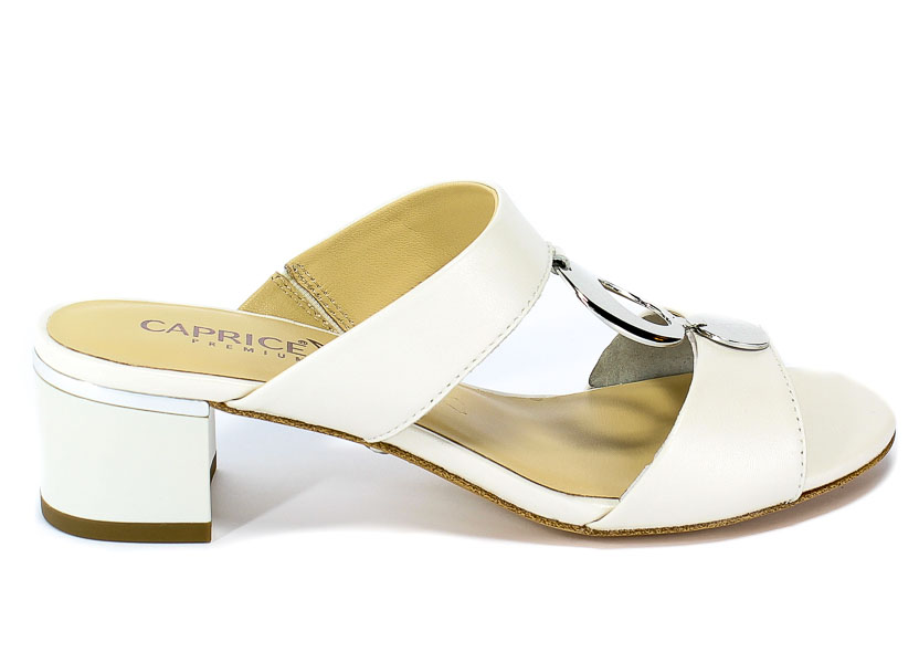 Klapki Caprice 9-27204-22 139 White Perlato