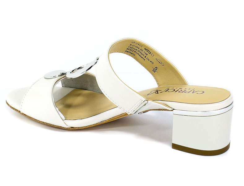 Klapki Caprice 9-27204-22 139 White Perlato