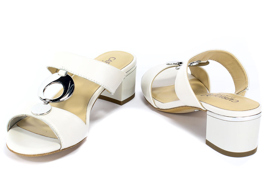 Klapki Caprice 9-27204-22 139 White Perlato