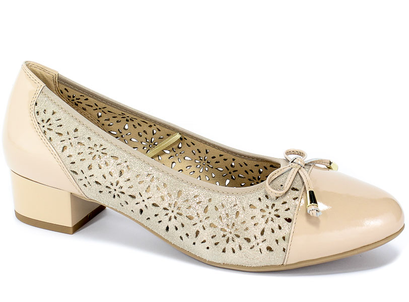 Czółenka Letnie Caprice 9-22501-22 408 Beige Comb