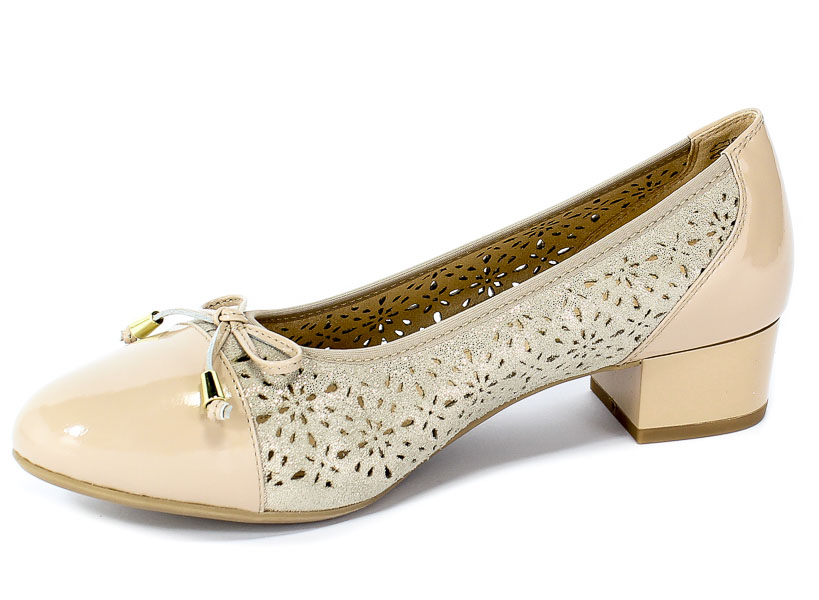 Czółenka Letnie Caprice 9-22501-22 408 Beige Comb