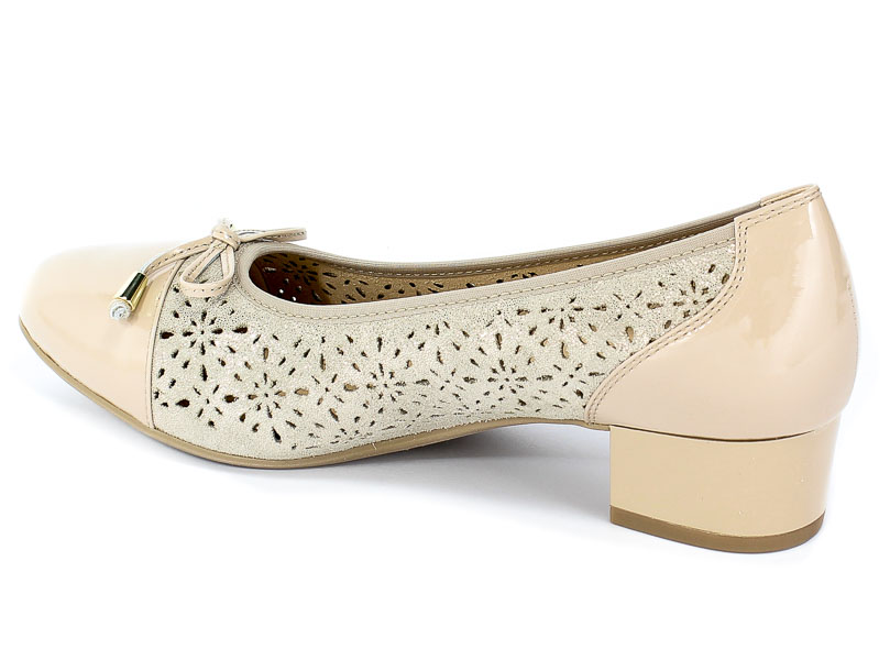 Czółenka Letnie Caprice 9-22501-22 408 Beige Comb