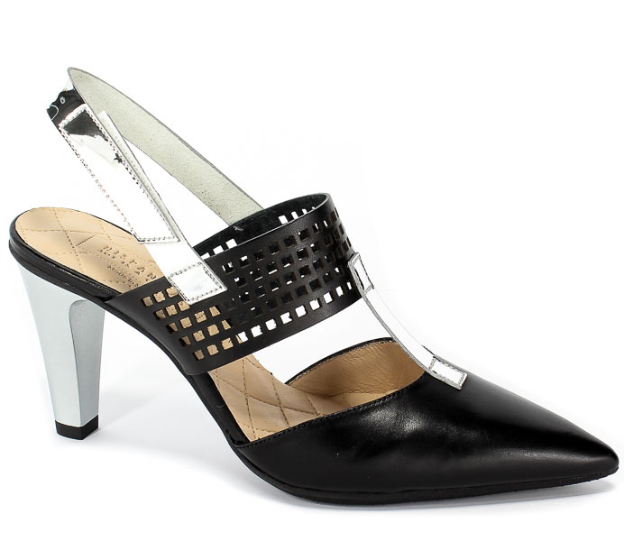 Sandały Hispanitas Hv98936 Soho-V9 Black Mirror Flock Silver