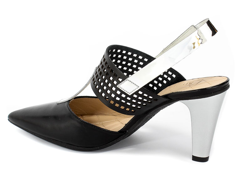 Sandały Hispanitas Hv98936 Soho-V9 Black Mirror Flock Silver