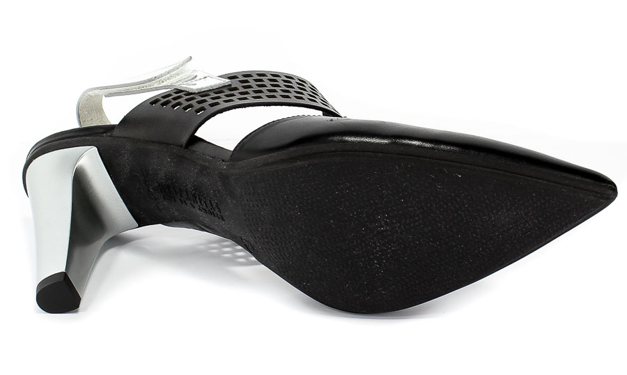 Sandały Hispanitas Hv98936 Soho-V9 Black Mirror Flock Silver