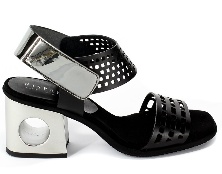 Sandały Hispanitas Mhv98749 Vachetta-V9 Black Mirror Flock Acero