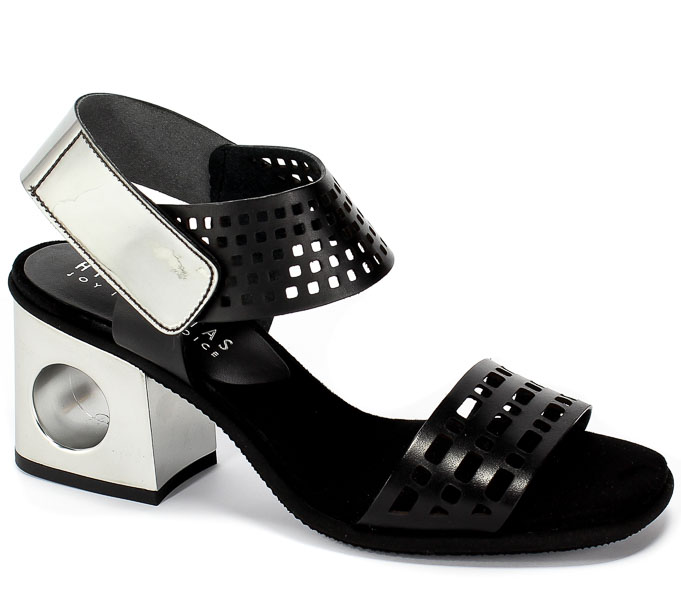 Sandały Hispanitas Mhv98749 Vachetta-V9 Black Mirror Flock Acero