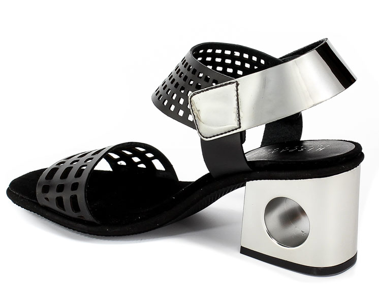 Sandały Hispanitas Mhv98749 Vachetta-V9 Black Mirror Flock Acero