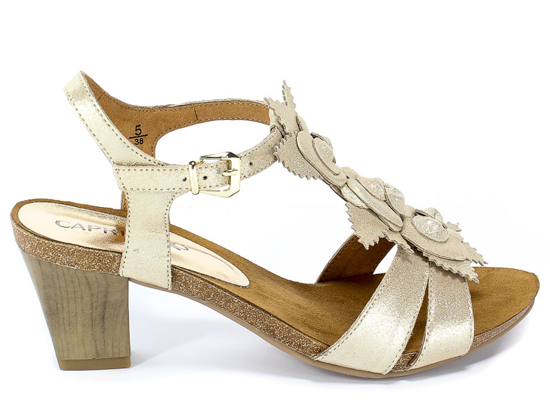 Sandały Caprice 9-28306-22 959 Lt Gold Su.Met