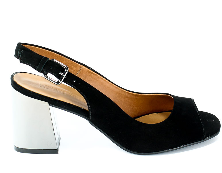 Sandały Loretta Vitale 8000-03 Nobuck Preto