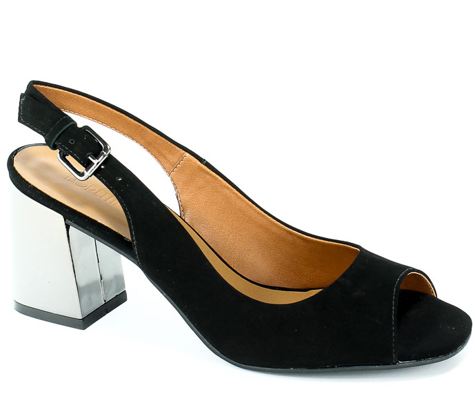 Sandały Loretta Vitale 8000-03 Nobuck Preto