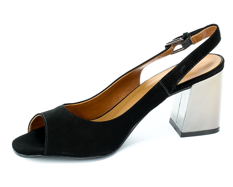 Sandały Loretta Vitale 8000-03 Nobuck Preto