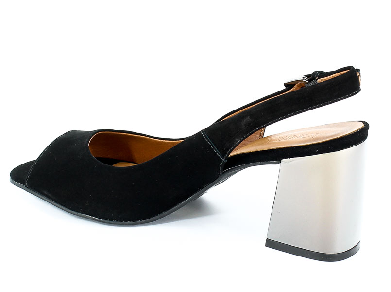 Sandały Loretta Vitale 8000-03 Nobuck Preto