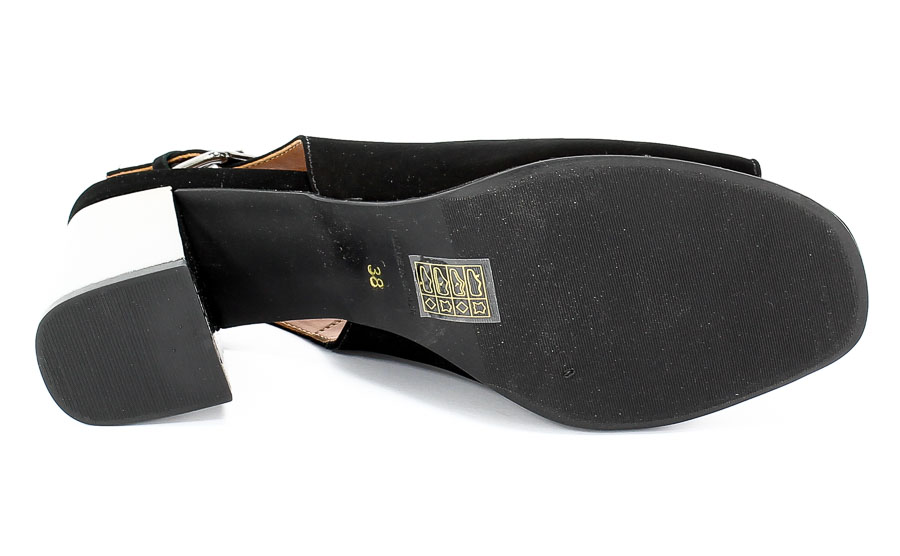 Sandały Loretta Vitale 8000-03 Nobuck Preto