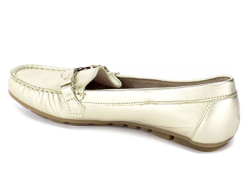 Mokasyny Carinii B4433-L90-000-000-C85 Złoty