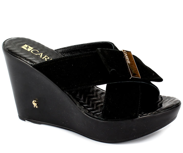 Klapki Carinii B5079-360-000-000-970 Czarny
