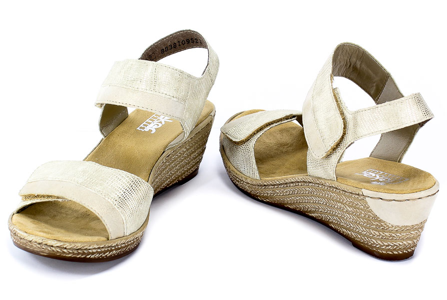 Sandały Rieker 62470-90 Gold