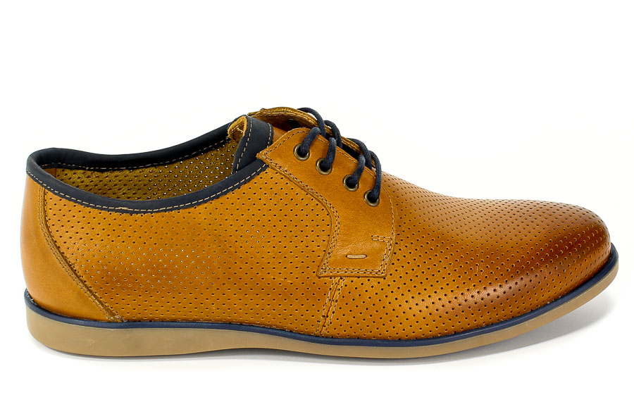 Półbuty Letnie Krisbut 5197-2A-9 Cognac