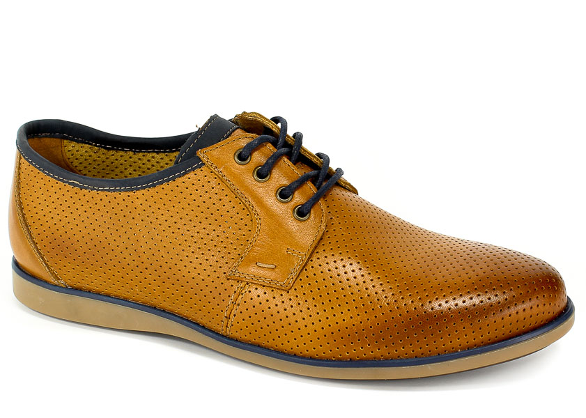 Półbuty Letnie Krisbut 5197-2A-9 Cognac