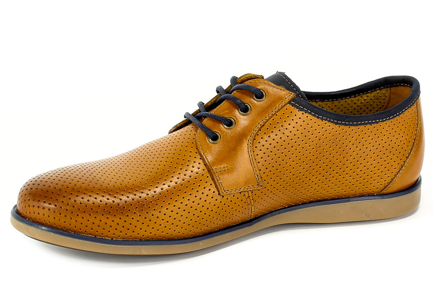Półbuty Letnie Krisbut 5197-2A-9 Cognac