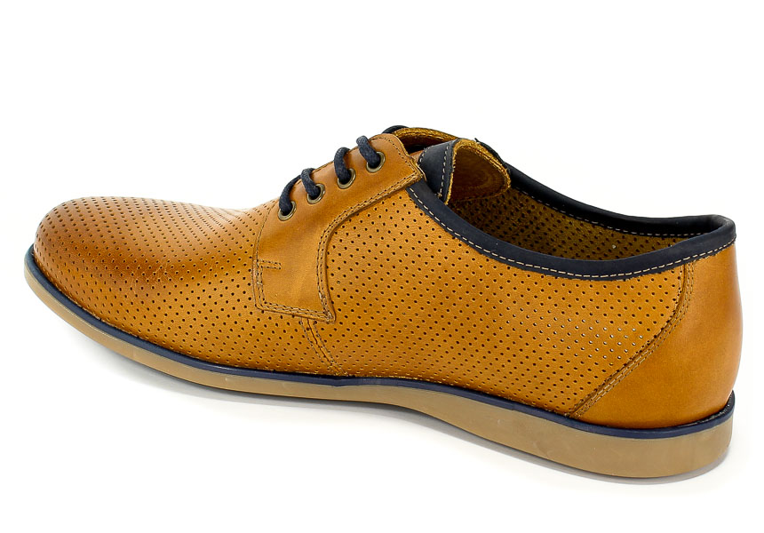 Półbuty Letnie Krisbut 5197-2A-9 Cognac