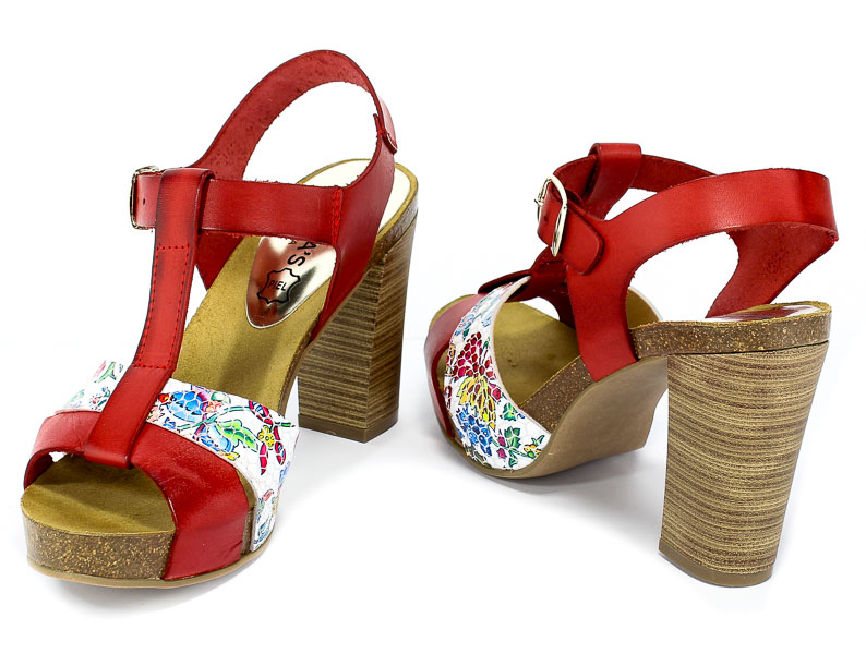 Sandały Marietta's 7152 Vaqetilla Rosso
