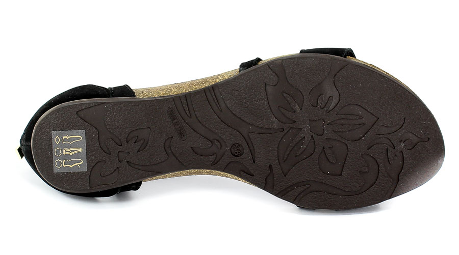 Sandały Carinii B5017-360-000-000-B02 Czarny