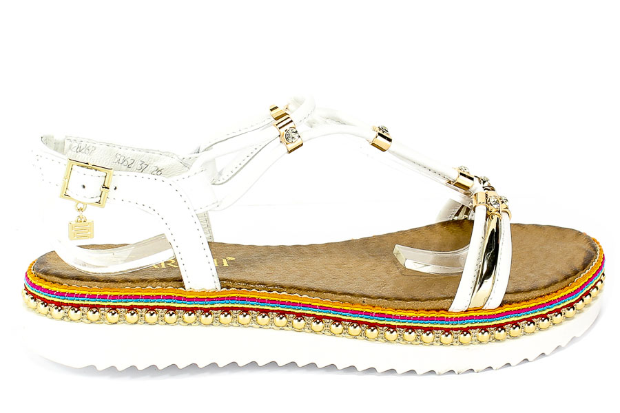 Sandały Carinii B5062-L46-000-000-986 Biały