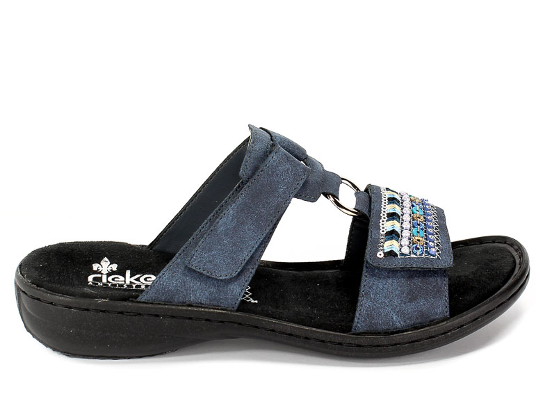 Klapki Rieker 608P6-14 Blue