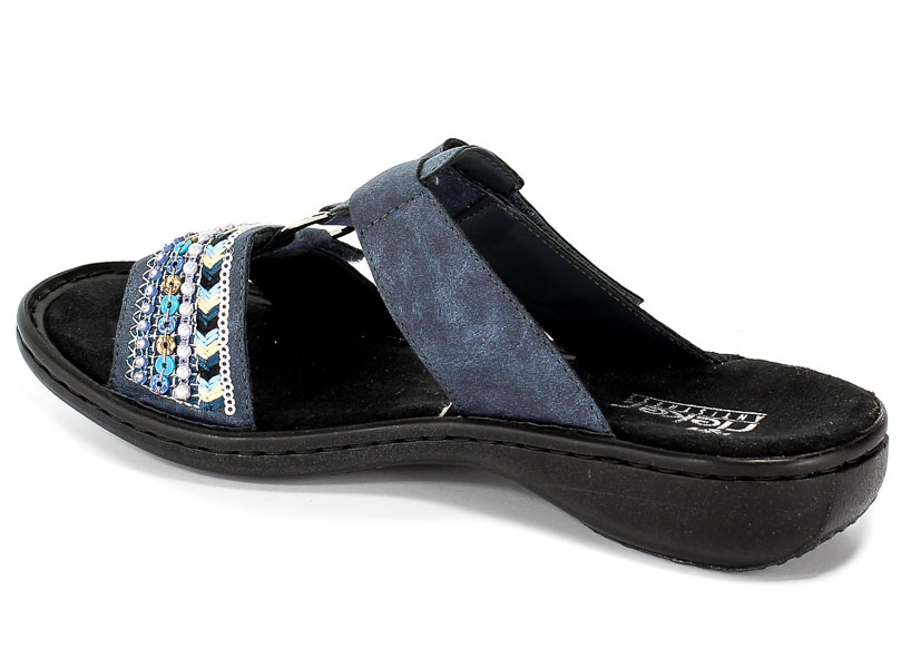 Klapki Rieker 608P6-14 Blue
