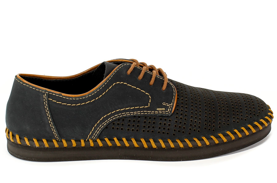 Półbuty Letnie Rieker B2925-14 Blue