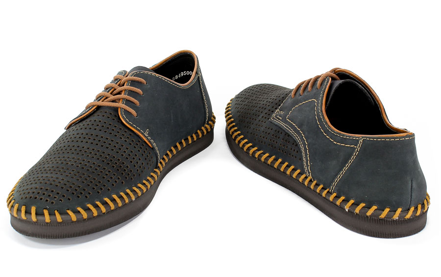 Półbuty Letnie Rieker B2925-14 Blue