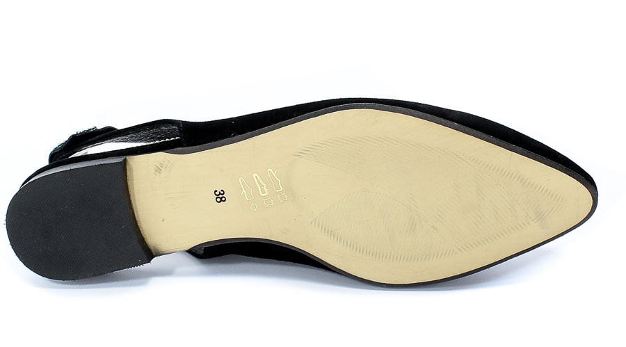 Baleriny Letnie Alexio Giorgio 1087 Czarny