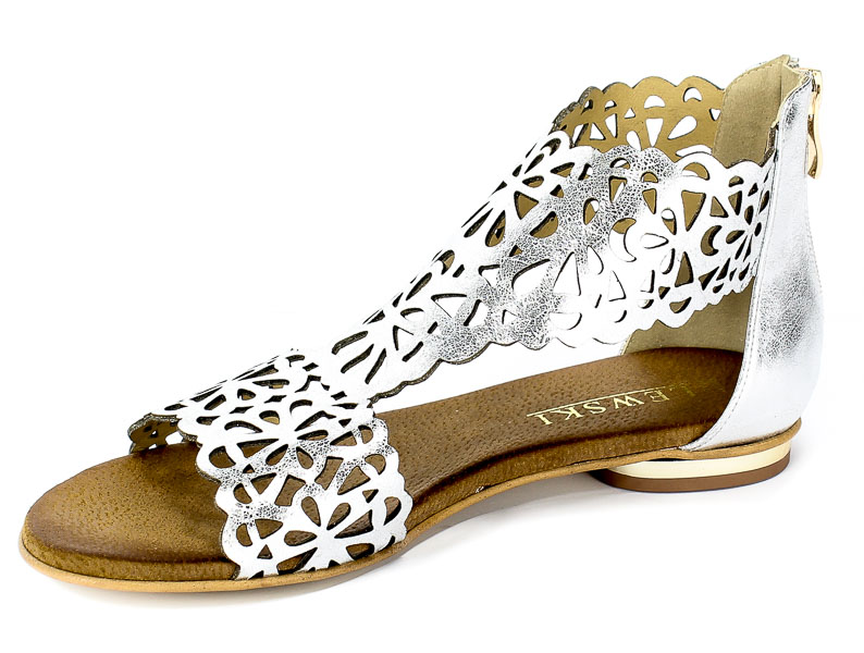 Sandały Lewski 2699 Srebrny