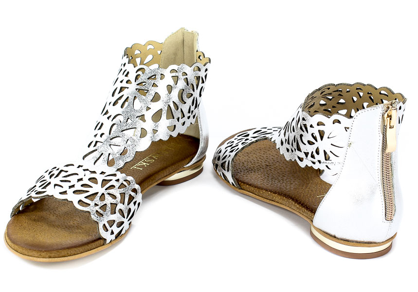 Sandały Lewski 2699 Srebrny