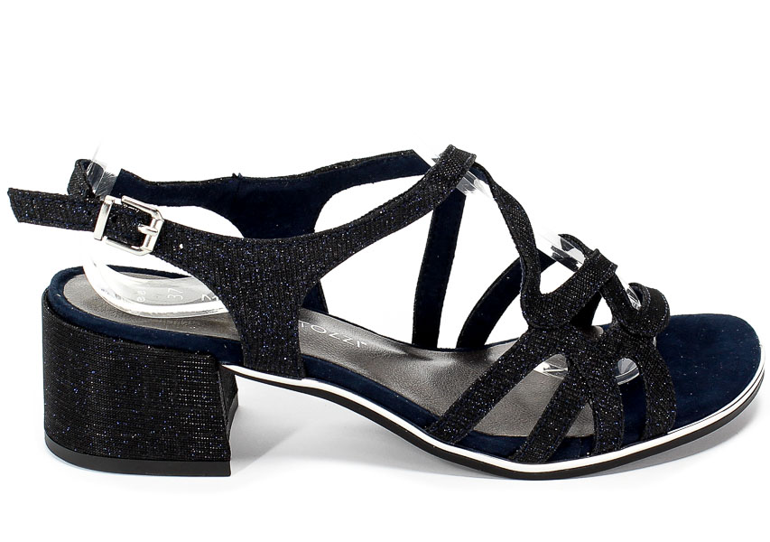 Sandały Marco Tozzi 2-28222-32 824 Navy Metallic