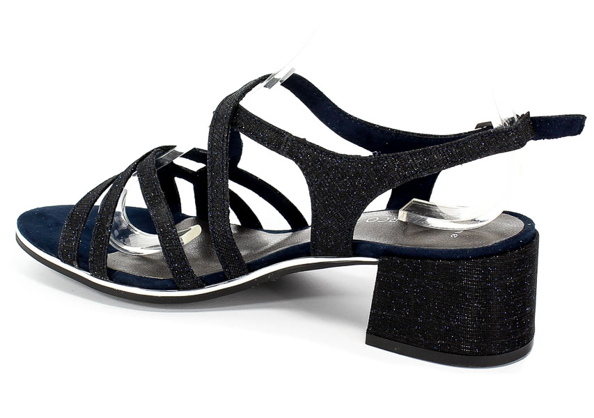 Sandały Marco Tozzi 2-28222-32 824 Navy Metallic