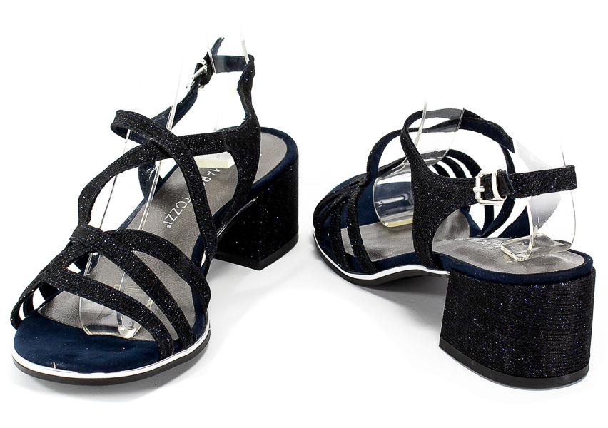 Sandały Marco Tozzi 2-28222-32 824 Navy Metallic