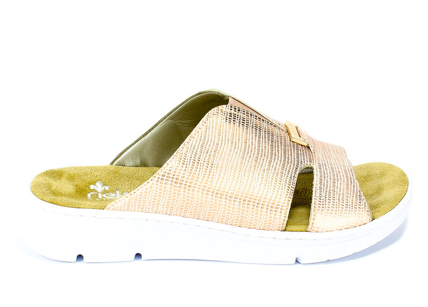 Klapki Rieker 65391-90 Gold
