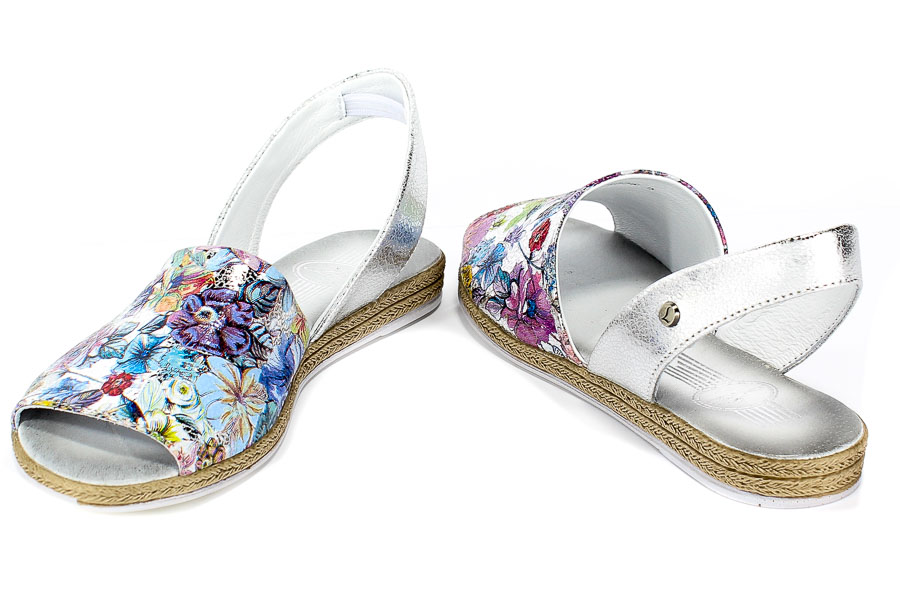 Sandały Lemar 40062 Flowers+N.Kryszt.Sr